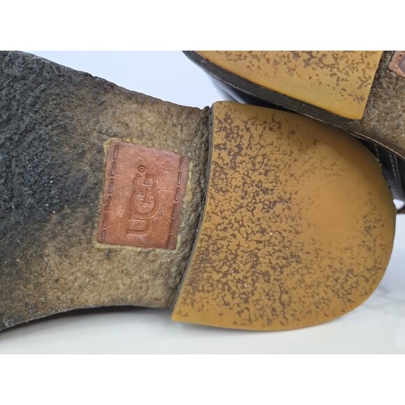 Mens Uggs Dark Brown Minimalist Chukka Ankle Boot Leather Lace Up SN 3275 Sz 8.5 - Picture 12 of 12